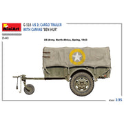 MiniArt 35443 1/35 G-518 US 1t Cargo Trailer with Canvas Ben Hur