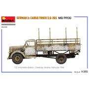 Miniart 35456 German 3T Cargo Truck 3,6-36S Mid Prod