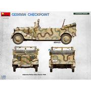 MiniArt German Checkpoint 3T Cargo Truck 3.6-36S & Kfz.1 Type 170VK with Feldgendarmerie Big Set