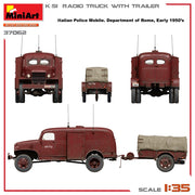 MiniArt 37062 1/35 K-51 Radio Truck With Trailer