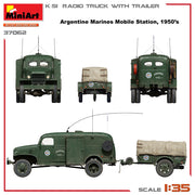 MiniArt 37062 1/35 K-51 Radio Truck With Trailer