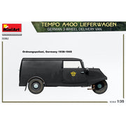 MiniArt 38053 1/35 Tempo A400 Kastenwagen 3-Wheel Delivery Box Truck
