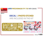 Miniart 38072 1/35 Liefer Pritschenwagen TYP 170V with Canvas