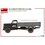 MiniArt 38079 1/35 3t Cargo Truck 3 6-36S Pritsche-Normal-Type