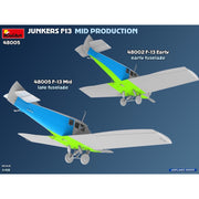 MiniArt 48005 1/48 Junkers F13. Mid Prod. German, Polish, Swiss Service