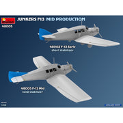 MiniArt 48005 1/48 Junkers F13. Mid Prod. German, Polish, Swiss Service