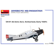 MiniArt 48005 1/48 Junkers F13. Mid Prod. German, Polish, Swiss Service