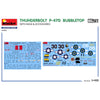MiniArt 48018 1/48 Thunderbolt P-47D Bubble Top with Base & Accessories Big set