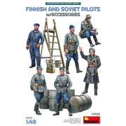 MiniArt 1/48 Finnish and Soviet Pilots Model Kit