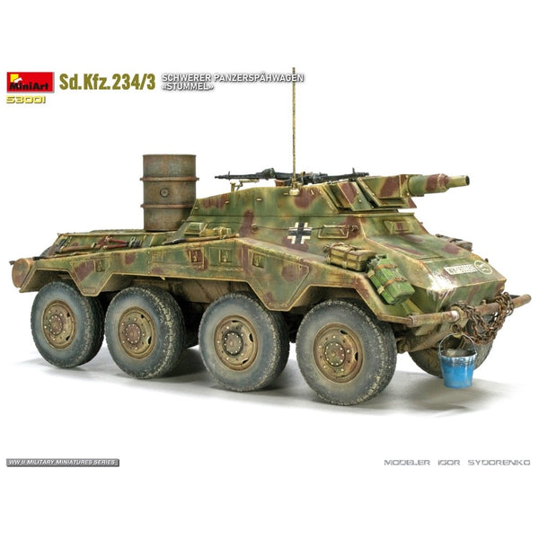 53001 Sd.Kfz.234/3 SCHWERER PANZERSPÄHWAGEN «STUMMEL» + Igor Sydorenko – Miniart