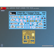 MiniArt 53003 1/35 Kfz.1 German Troop Carrier Type 170VK With Canvas