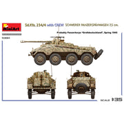 MiniArt 53014 1/35 Sd.Kfz. 234/4 w/CREW Schwerer Panzerspähwagen 7,5 cm.