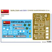 MiniArt 53014 1/35 Sd.Kfz. 234/4 w/CREW Schwerer Panzerspähwagen 7,5 cm.