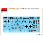 MiniArt 72107 1/72 StuG III Ausf.G May/June 1943 Prod