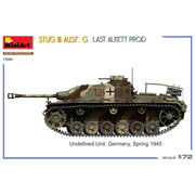 Miniart 72110 1/72 StuG III Ausf. G  Last Alkett Prod