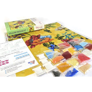 MiniArt Crafts 11027 Yellow Bouquet Bead Embroidery Kit