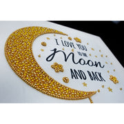 MiniArt Crafts 33007 Love You to the Moon and Back Bead Embroidery Kit