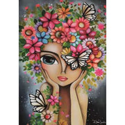 Magnolia Puzzle 1707 Lady with Flowers Romi Lerda Special Edition 1000pc Jigsaw Puzzle