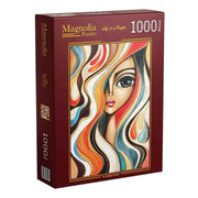 Magnolia 1732 Wavy Hair Girl Romi Lerda 1000pc Jigsaw Puzzle