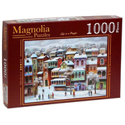 Magnolia 2328 Snow in Old Tbilisi David Martiashvili Special Edition 1000pc Jigsaw Puzzle