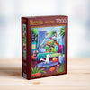 Magnolia 7051 Girl & Cats Evgenia Lumfur 1000pc Jigsaw Puzzle