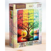 Magnolia Tree in Autumn Elif Hurdogan Special Edition 1000pc Jigsaw Puzzle