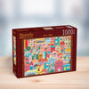 Magnolia 9101 Colorful Houses Shanya Bharti 1000pc Jigsaw Puzzle