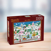 Magnolia 9104 Snow City Shanya Bharti 1000pc Jigsaw Puzzle