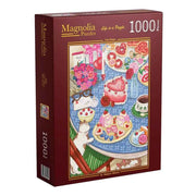 Magnolia 9107 Cat Feast Shanya Bharti 1000pc Jigsaw Puzzle
