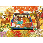 Magnolia 9108 Dog In The Car Shanya Bharti 1000pc Jigsaw Puzzle