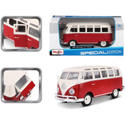 Maisto 39956 1/24 Assembly Line 1963 Volkwagen Samba Van (23 window)