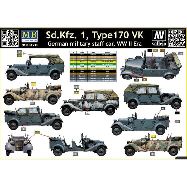Bandai Modellismo Statico 1/35 - Auto Militare Tedesca 170VK Kfz.1 Staff Car (Import Giappone)