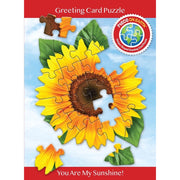 Madd Capp 1101 Sunflower 20pc Jigsaw Puzzle Greeting Card