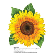 Madd Capp 1101 Sunflower 20pc Jigsaw Puzzle Greeting Card