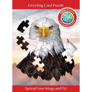 Madd Capp 1108 Eagle 20pc Jigsaw Puzzle Greeting Card