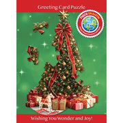Madd Capp 1114 Christmas Tree 20pc Jigsaw Puzzle Greeting Card