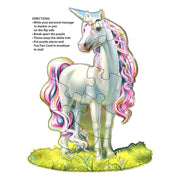 Madd Capp 1117 Unicorn 12pc Jigsaw Puzzle Greeting Card