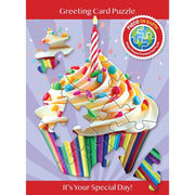 Madd Capp 1120 Cupcake 12pc Jigsaw Puzzle Greeting Card
