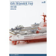 Magic Factory 6502 1/700 Clear Painted Colourful U.S. Navy Gerald R Ford class Aircraft Carrier - USS Gerald R. Ford CVN-78