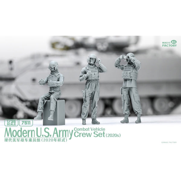Magic Factory 7511 1/35 Modern U.S. Army Combat Vehicle Crew Set 2020s ...