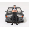 Mini GT 1/64 Nissan Skyline GT-R (R32) Nismo Gunmetal W/ Matsuda Figure Tsugio Matsuda Collection