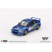 Mini GT MGT00986-L 1/64 Subaru Impreza WRC99 No.5 Richard Burns/Robert Reid 1999 Rally Australia Winner