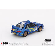 Mini GT MGT00986-L 1/64 Subaru Impreza WRC99 No.5 Richard Burns/Robert Reid 1999 Rally Australia Winner