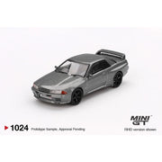 Mini GT 1/64 MGT01024-R Nissan Skyline GT-R NISMO BNR32 CRS Version Dark Metal Gray