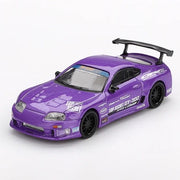 Mini GT MGT01067-R 1/64 Toyota Supra (A80) Top Secret GT-300 Top Secret Purple
