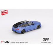 Mini GT MGT01080-R 1/64 BMW M5 Touring G99 Marina Bay Blue Metallic