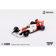 Mini GT MGT01099-BL McLaren MP4/4 No.12 Ayrton Senna 1988 Japanese Grand Prix Winner