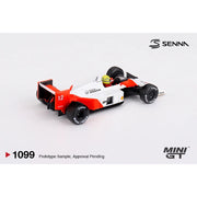 Mini GT MGT01099-BL McLaren MP4/4 No.12 Ayrton Senna 1988 Japanese Grand Prix  Winner