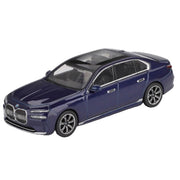 Mini GT MGT01111-R 1/64 BMW i7 xDrive60 Tanzanite Blue Metallic