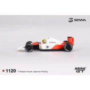 Mini GT MGT01120-BL McLaren MP4/6 No.1 Ayrton Senna 1991 Japanese Grand Prix  2nd Place